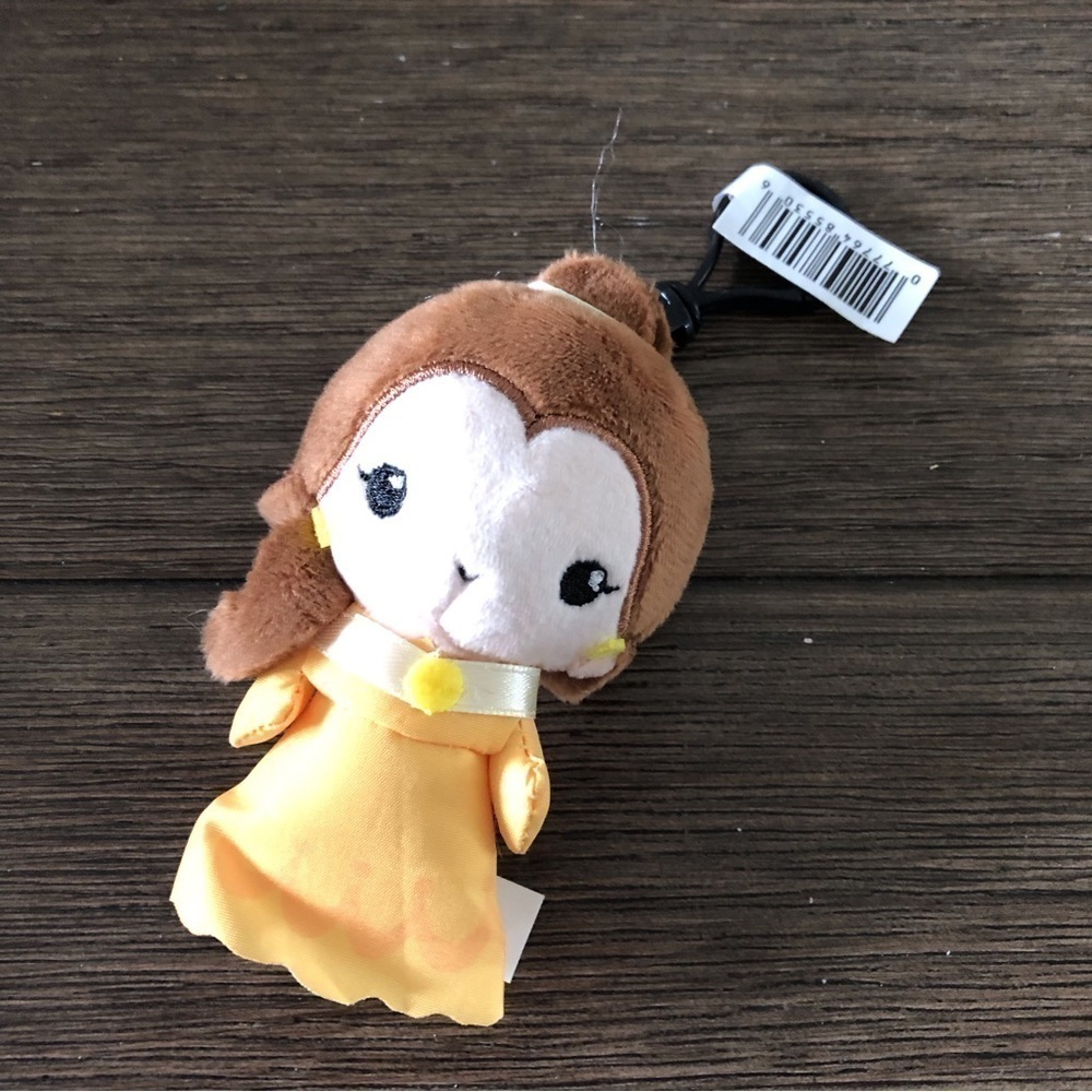 Disney Blind Bag Plushie Bag Clip: Belle in Yellow Dress